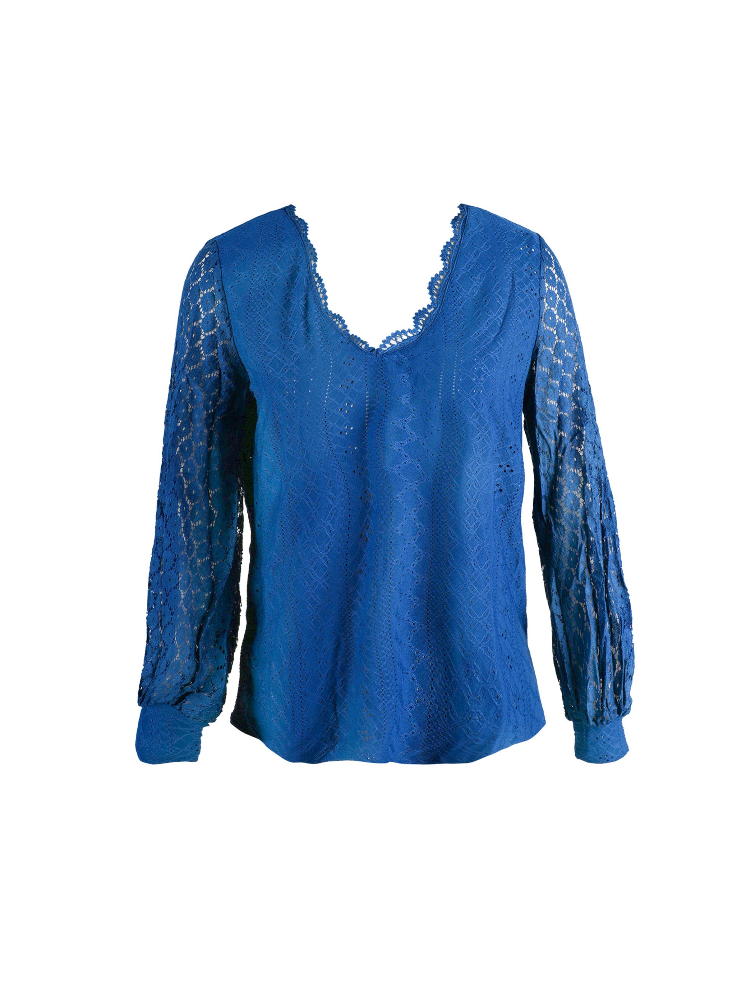 Cupshe Blouse in Blue: front
