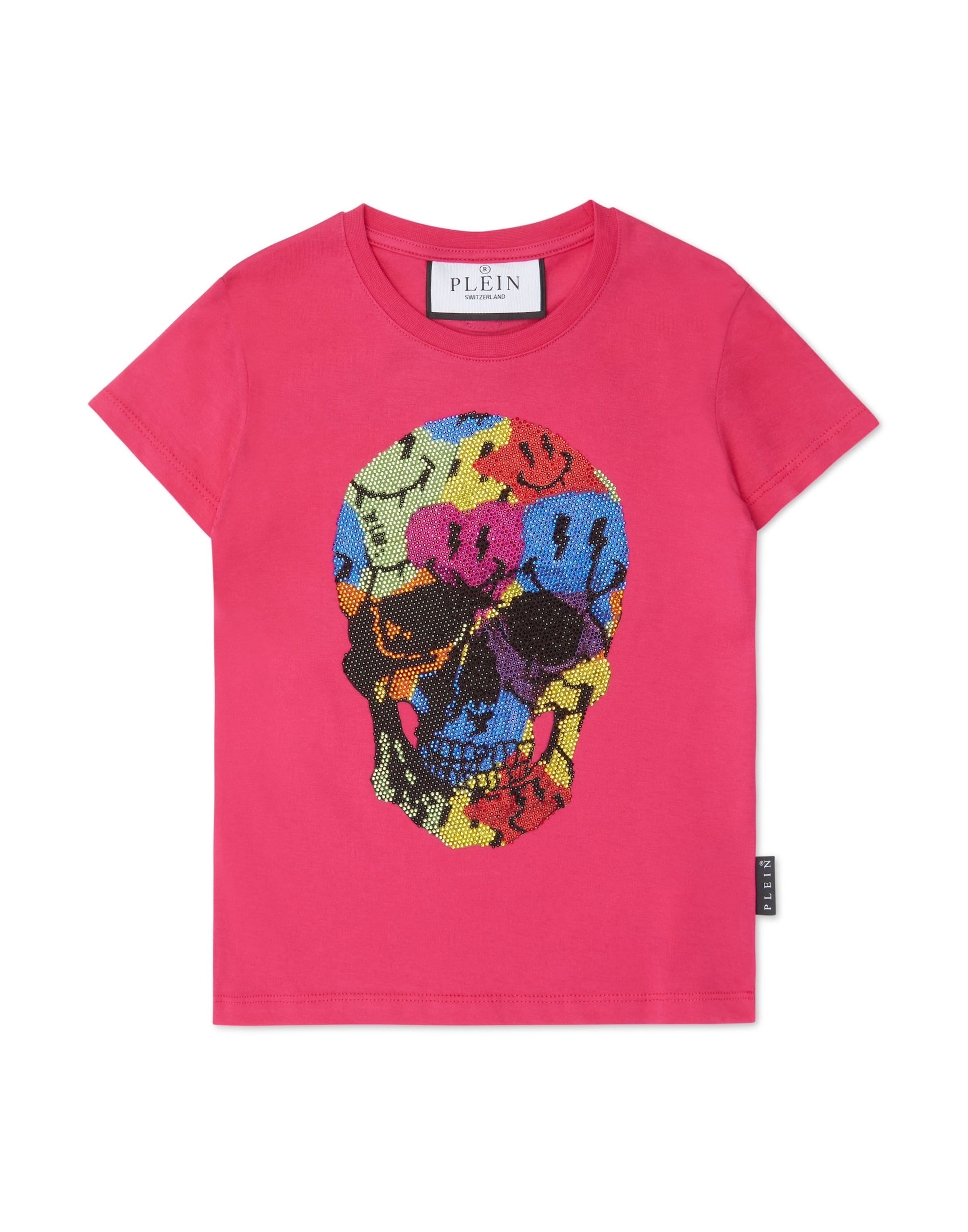 Philipp Plein - Camiseta 'Smile' en rosa: frente