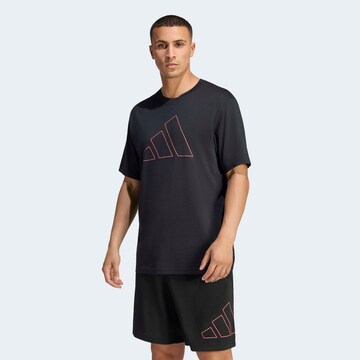 ADIDAS PERFORMANCE Shirt in Black: front