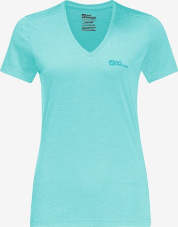 JACK WOLFSKIN Performance Shirt in Blue: front