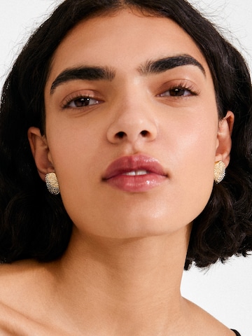 Pilgrim - Brincos 'Ember' em ouro: frente