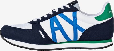 ARMANI EXCHANGE Sneaker low i blå / marin / grøn / hvid, Produktvisning