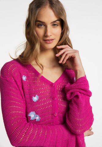 MYMO Knit cardigan in Pink