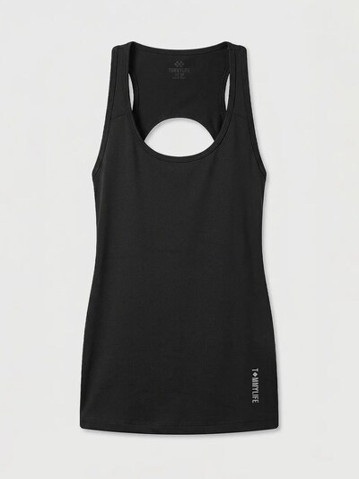 Top sportivo in S Tommy Life di colore nero, Visualizzazione prodotti