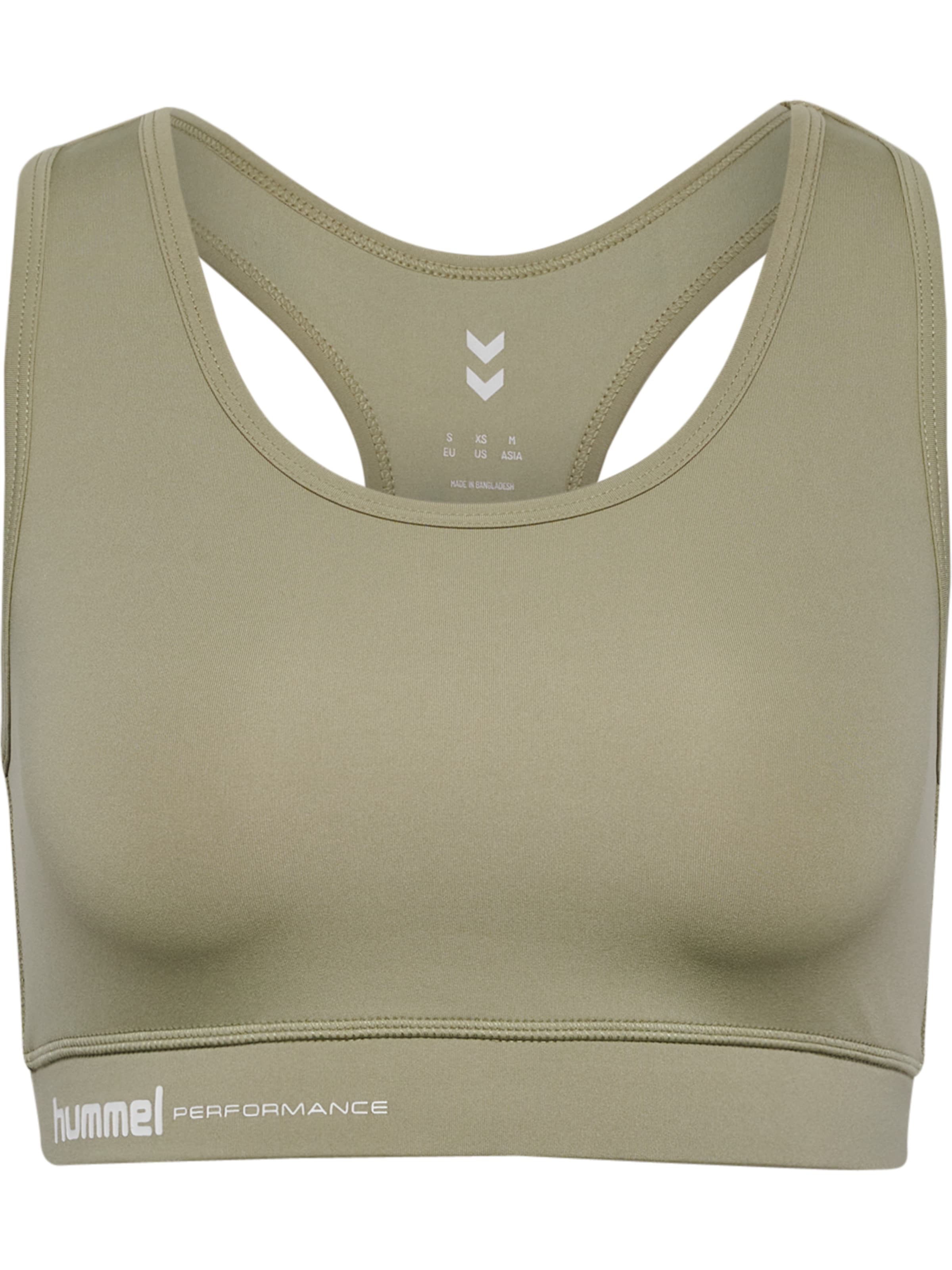 Hummel Bustier Sports-BH 'Pulse' i grøn: forside