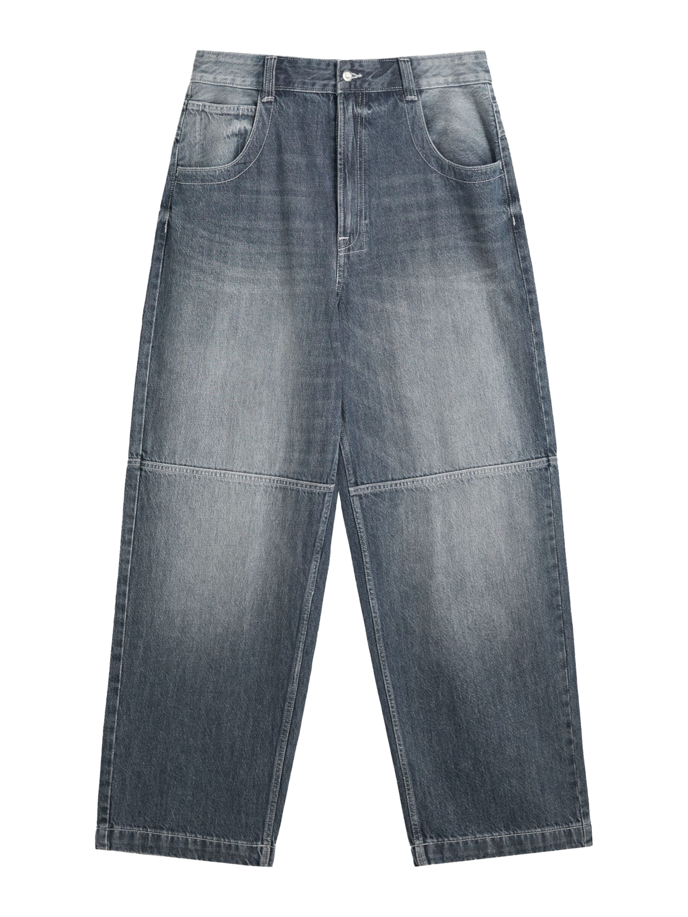 Bershka Baggy Jeans in Blau: Vorderseite