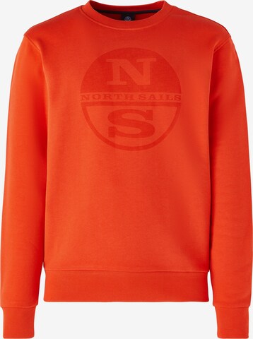 North Sails Sweatshirt in Oranje: voorkant