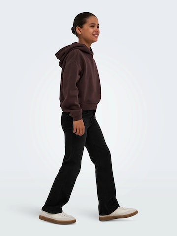 ONLY GIRLS Wide leg Jeans 'KOGJUICY-WAUW' i svart