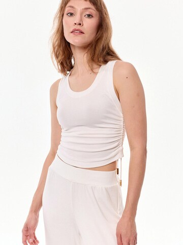 Top 'Ivy' di mandragora in beige