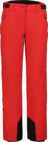 ICEPEAK Tapered Workout Pants in Red: front