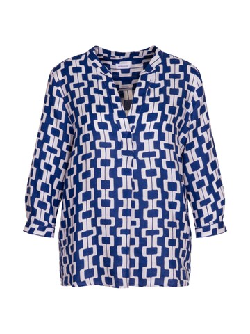 SEIDENSTICKER Tunic ' Schwarze Rose ' in Blue: front