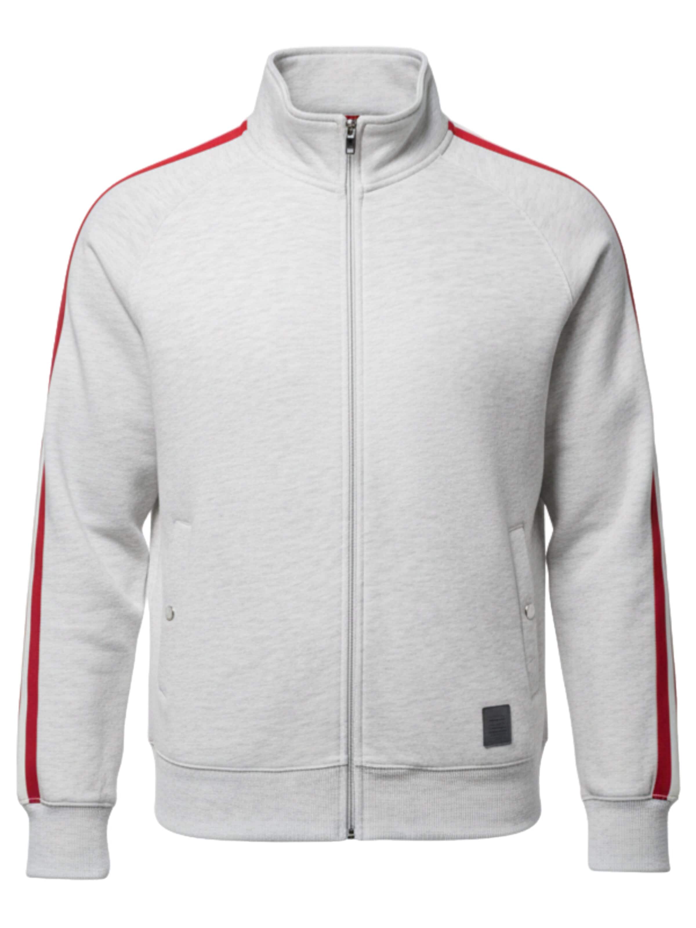 Veste de survêtement Ombre en gris : devant