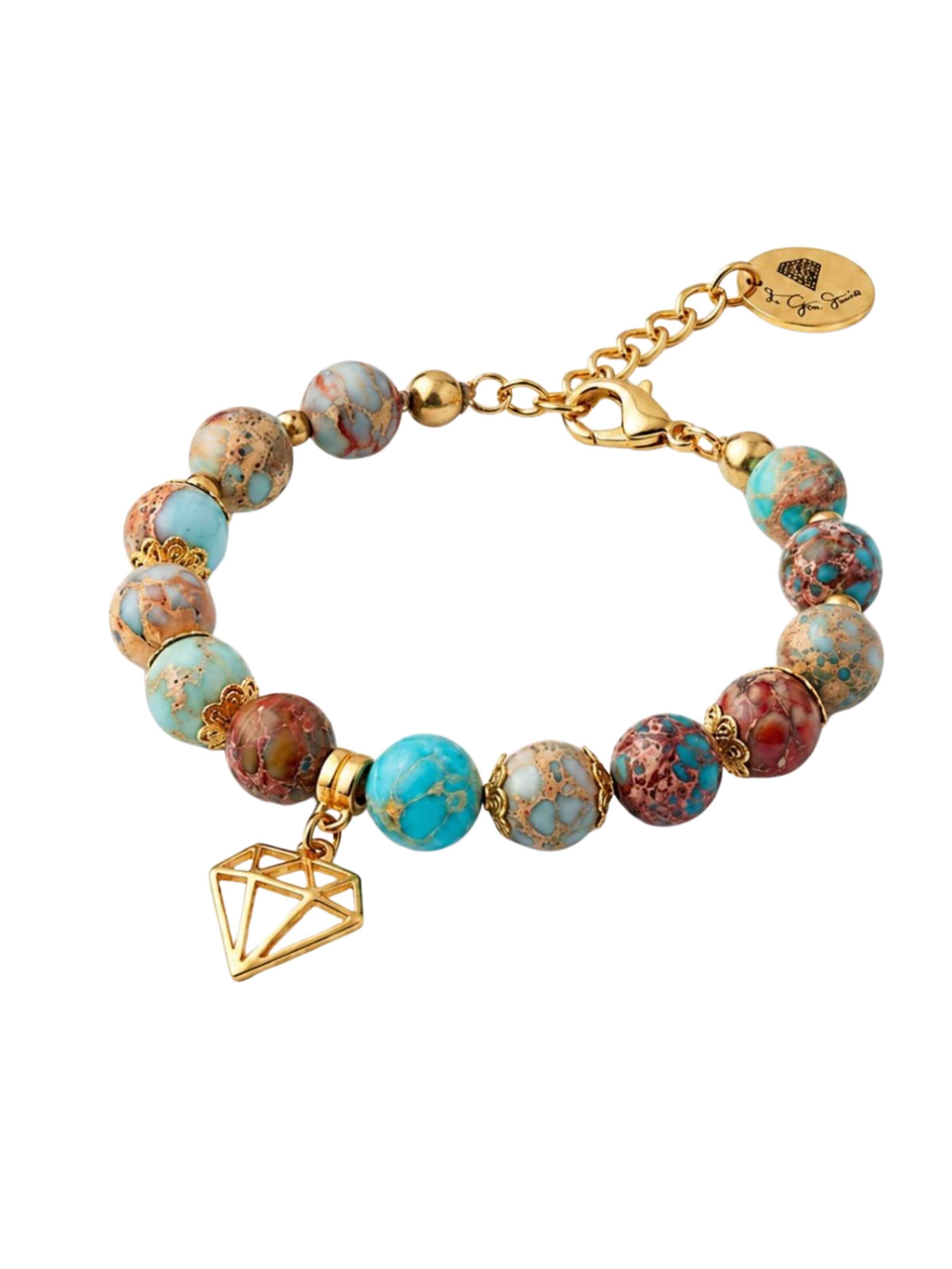 THE GEM STORIES JEWELRY Armband in Blauw: voorkant