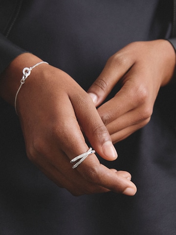 Thomas Sabo Doppelring Together mit weißem Zirkonia in Silber