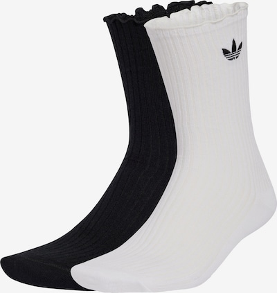 34-36 dydžio Kojinės 'ROSES CREW 2 PAIRS' iš ADIDAS ORIGINALS, spalva – juoda / balta, Prekių apžvalga