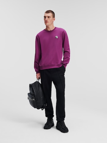 Karl Lagerfeld Sweatshirt 'Ikonik' i lilla
