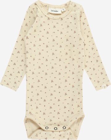 Barboteuse / body 'Gago' Lil ' Atelier Kids en beige : devant