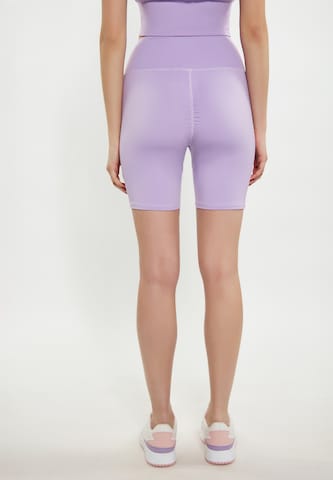 myMo ATHLSR Skinny Workout Pants in Purple