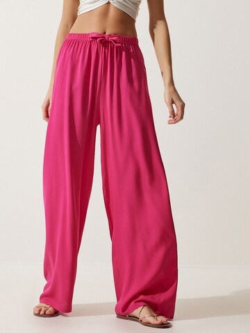 Wide Leg Pantalon Happiness İstanbul en rose