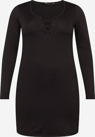 Vero Moda Curve - Vestido 'RIVA' em preto: frente