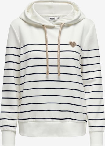 ONLY Sweatshirt 'ONLADELLE' in Wit: voorkant