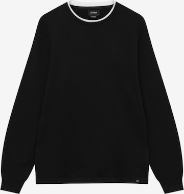 Pull-over Pull&Bear en noir : devant