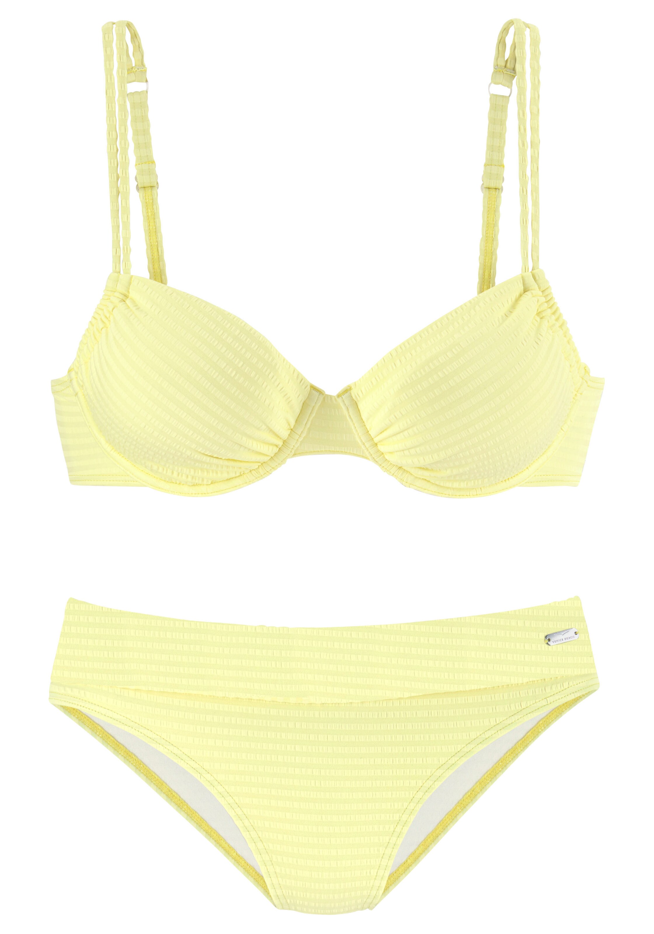 VENICE BEACH Bikini in Yellow: front