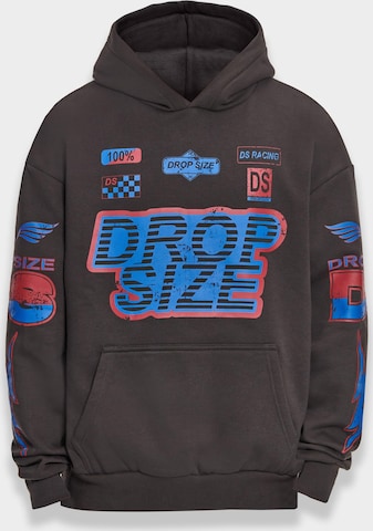 Dropsize Sweatshirt ' Dropsize Heavy Oversize Racing Hoodie ' in Black: front