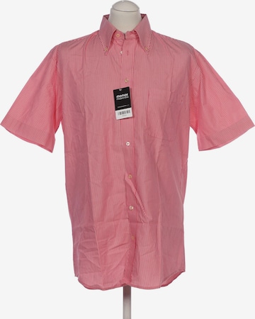 HECHTER PARIS Button Up Shirt in M in Pink: front