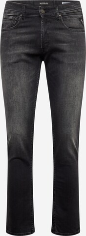 REPLAY Slimfit Jeans 'GROVER' in Grijs: voorkant