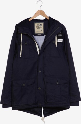 !Solid Jacket & Coat in XXL in Blue: front