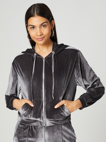 Guido Maria Kretschmer Women Zip-Up Hoodie 'Meike' in Black: front