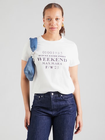 Weekend Max Mara Тениска 'GUGLIA' в бяло: отпред