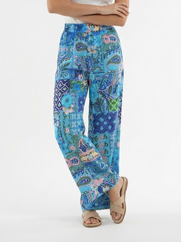 Introvertie VIENNA Wide leg Broek 'Johnny' in Blauw