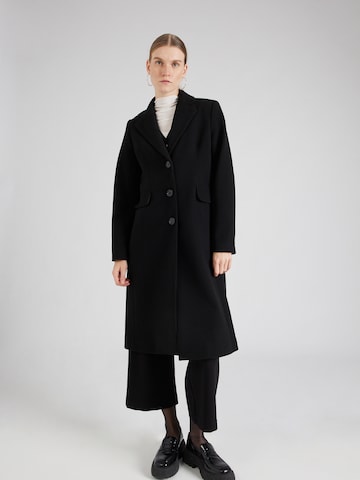 MORE & MORE Between-Seasons Coat in Black: front