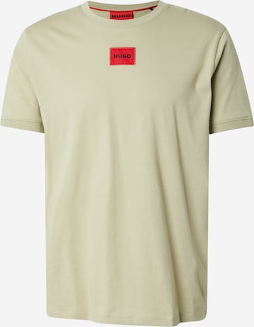 HUGO Shirt 'Diragolino212' in Groen: voorkant