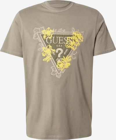 GUESS Koszulka w kolorze beżowy / żółty / pastelowy zielonym, Podgląd produktu