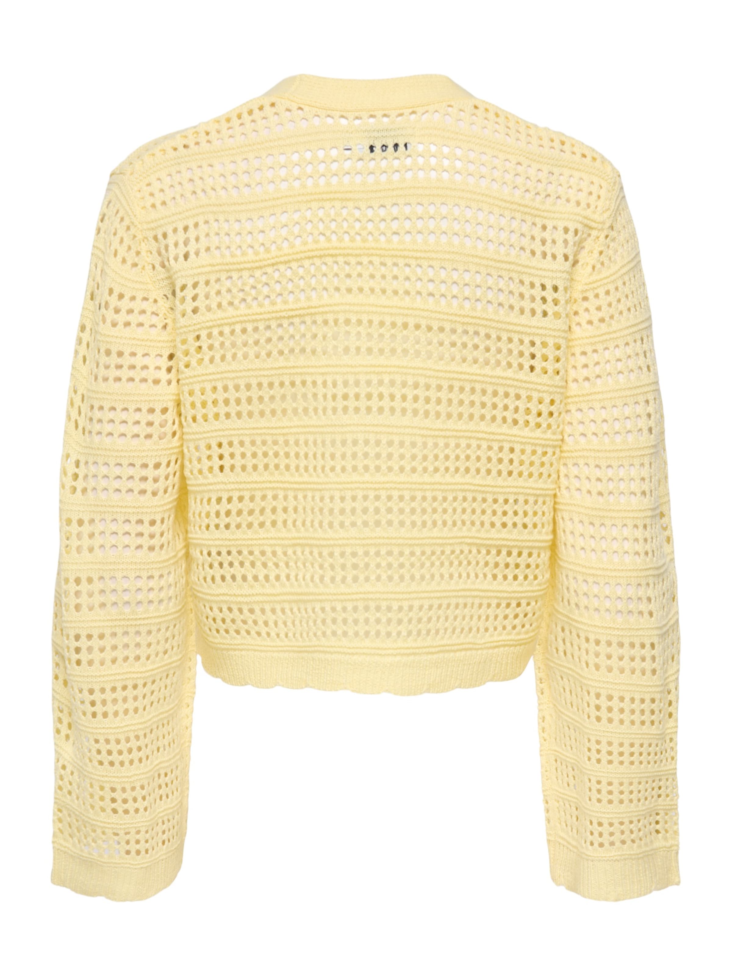 ONLY Strickjacke 'ONLLykke' in Gelb