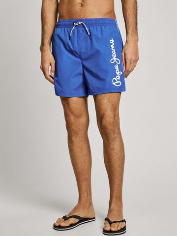 Pepe Jeans Badeshorts in Blau: Vorderseite