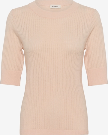 SOAKED IN LUXURY Pullover 'Spina' in Orange: Vorderseite