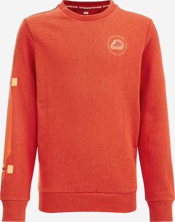 WE Fashion Sweatshirt in Oranje: voorkant
