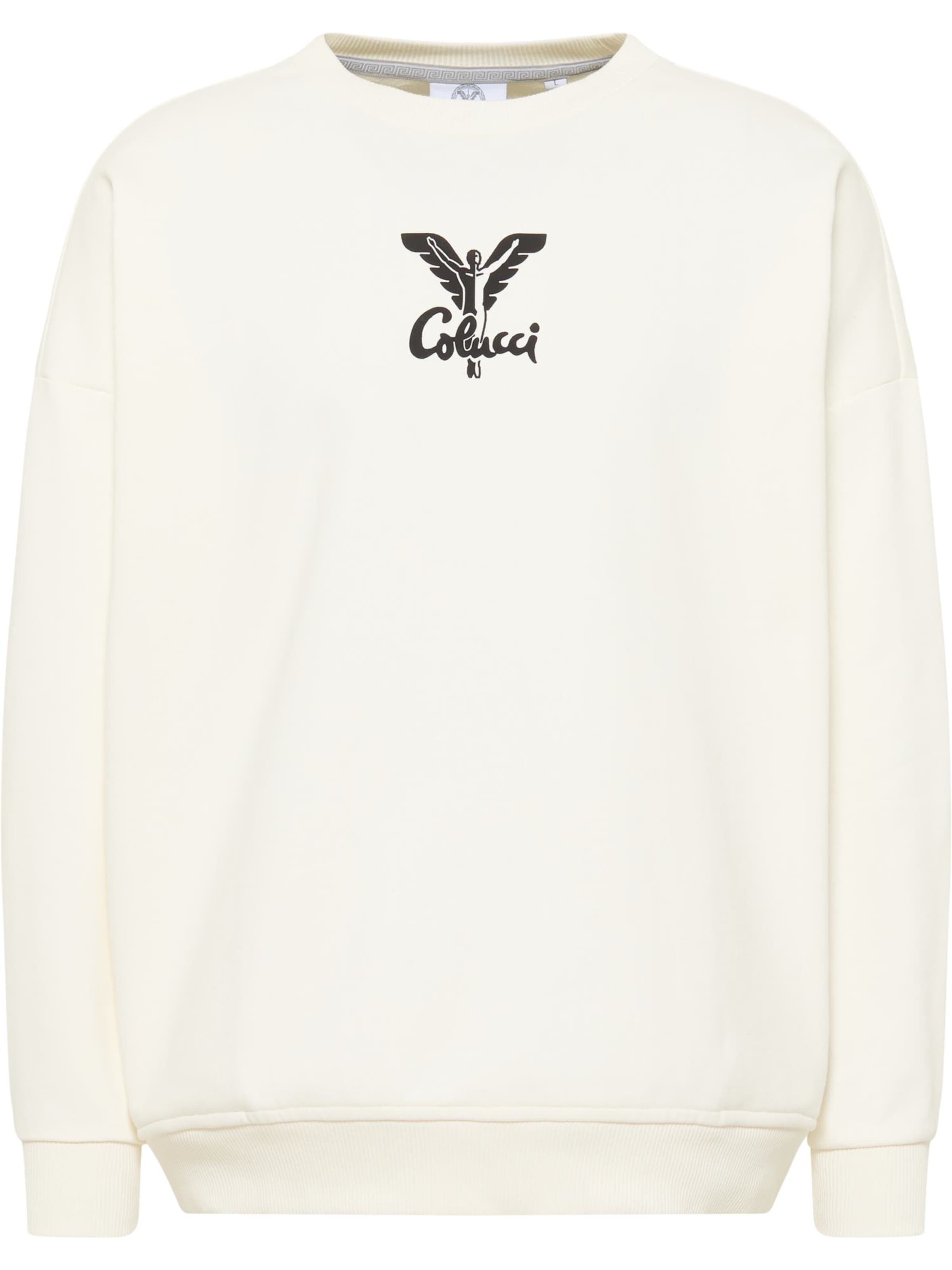 Carlo Colucci Sweatshirt &#x27;Di Quirico&#x27; in White: front