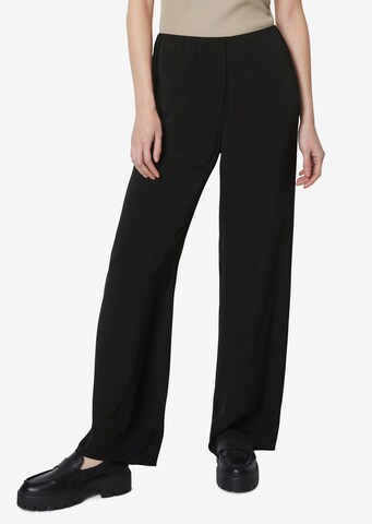 Wide Leg Pantalon Marc O'Polo en noir : devant