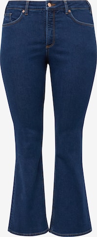 évasé Jean QS en bleu : devant