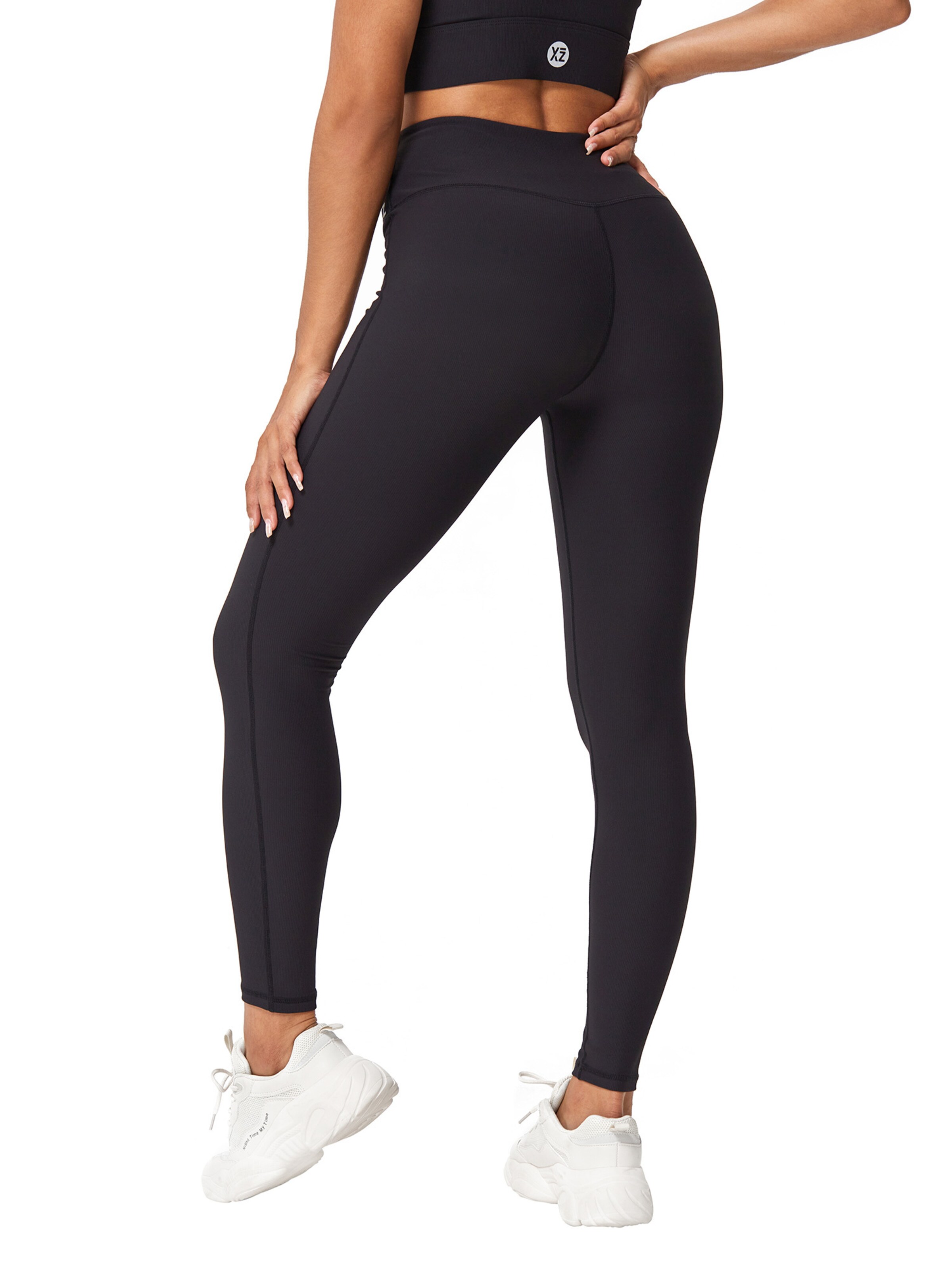 YEAZ Скинни Спортивные штаны 'Vibrant' в Черный