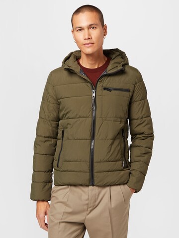 QS Between-Season Jacket in Green: front