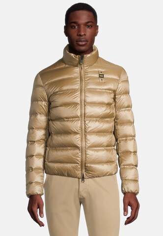 Blauer.USA Winter Jacket 'Giubbini Corti Imbottito Piuma' in Gold: front