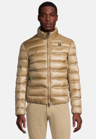 Blauer.USA Winter Jacket 'Giubbini Corti Imbottito Piuma' in Gold: front