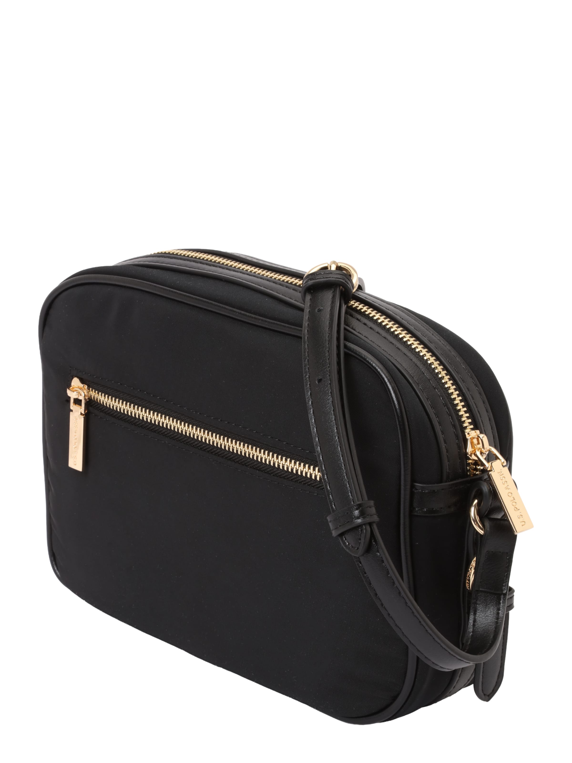 U.S. POLO ASSN. Skuldertaske i sort: side