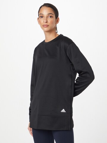 ADIDAS SPORTSWEARSportska sweater majica 'Aeroready' - crna boja: prednji dio